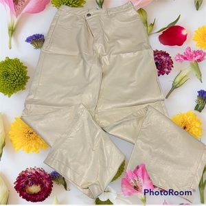 Ladies Leather Look Pants